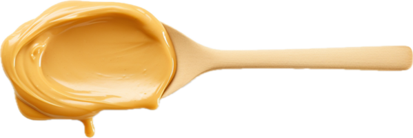 AI generated spoon of peanut butter png