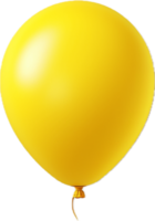 AI generated yellow balloon png