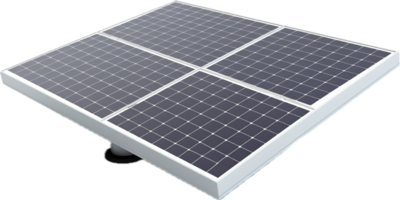 AI generated solar panel png