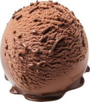 ai généré Chocolat la glace crème Balle png