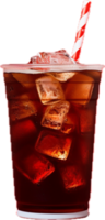 ai généré du Coca dans verre png