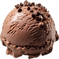 ai généré Chocolat la glace crème Balle png