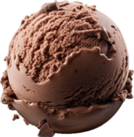 ai généré Chocolat la glace crème Balle png