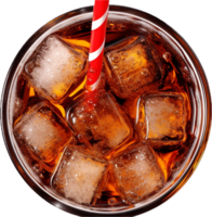 AI generated coke in glass png