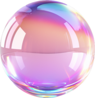 AI generated 3D crystal glass png