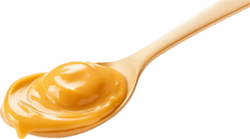 AI generated spoon of peanut butter png