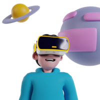 metaverse concept 3d geven icoon png