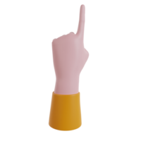 hand- gebaar 3d geven icoon png