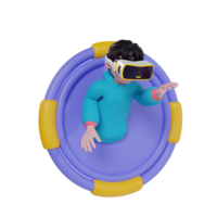 Metaverse concept 3d render icon png