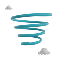 Weather sky cloud 3d render icon png