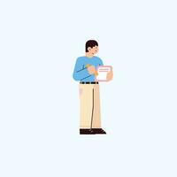 office man study vector