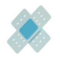 Adhesive Plaster Medical Icon for First Aid and Wound Care. 3D render. png