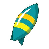 tabla de surf icono imagen vector ilustración diseño azul y verde color