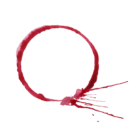 Aquarell Illustration von verschüttet rot Wein mit spritzt auf ein transparent Hintergrund. Wein aufführen oder Restaurant Speisekarte isoliert Design Element. Wein Tasking oder Herstellung Karten, Einladungen, Logo, Marke. png