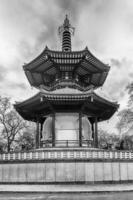 The London Peace Pagoda in the Battersea park, London, UK photo