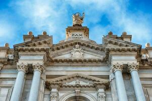 Facade of Church of Our Lady of Rosary, Pompei, Italy photo