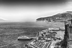 Scenic view of the Bay of Naples from Sorrento, Italy photo