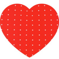 Heart 3D shape icon concept for all about love and Valentine elements png