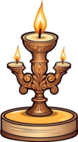 AI generated a candle with ai generative png