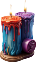 AI generated a candle with ai generative png