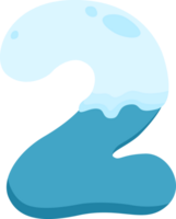 snow melt font glyph text flat design png