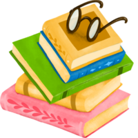 autunno leggere libro tè rilassare tempo decorazione tavola illustrazione design png