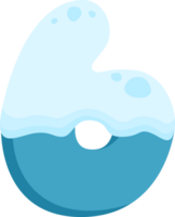 snow melt font glyph text flat design png
