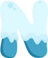 nieve fundir fuente glifo texto plano diseño png