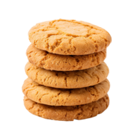 ai généré empiler de biscuits sur transparent Contexte png image