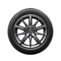 AI generated car wheel isolated on transparent background PNG image