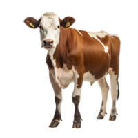 ai généré vache sur transparent Contexte png image