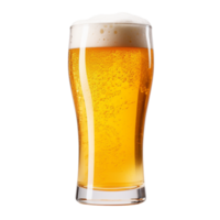 AI generated glass of beer on transparent background PNG image