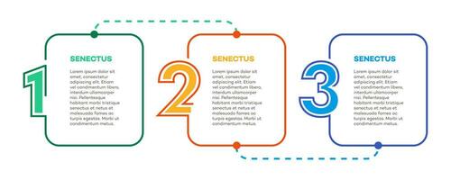 Infographic template frame timeline process 3 option vector