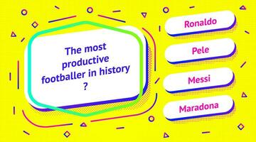 Quiz game menu template colorful style vector