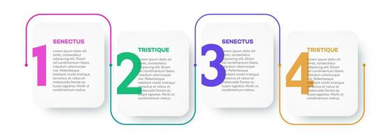 Infographic template frame vector timeline process 4 option