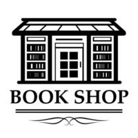 Book shop scetch style black white color vector