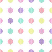 Seamless pattern with circles in pastel colors. Vector illustration, colorful pastel design background