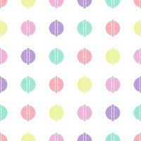 Seamless pattern with circles in pastel colors. Vector illustration, colorful pastel design background