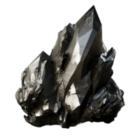 AI generated Shungite stone gem clip art png