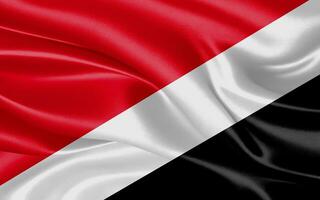 3d waving realistic silk national flag of principality of sealand. Happy national day principality of sealand flag background. close up photo