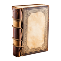 AI generated Old Closed Book Isolated on Transparent Background png