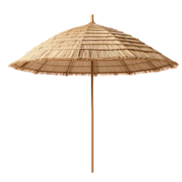 ai generato cannuccia spiaggia ombrello clip arte png