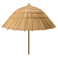 ai généré paille plage parapluie agrafe art png