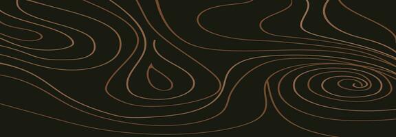 Abstract growth rings of a tree.Line design of a wooden stump. vector