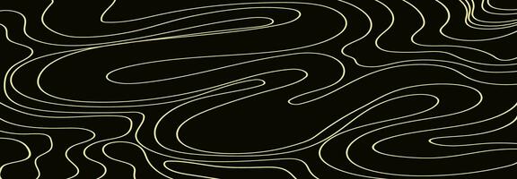 Abstract growth rings of a tree.Line design of a wooden stump. vector