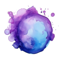 AI generated Watercolor blob clip art png