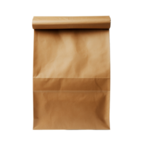 AI generated Brown paper lunch bag clip art png