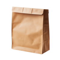 ai genererad brun papper lunch väska klämma konst png