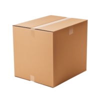 AI generated Cardboard box clip art png