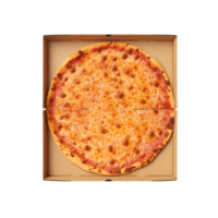 AI generated Cardboard box with pizza clip art png